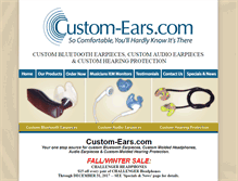 Tablet Screenshot of custom-ears.com